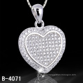 Lover Gift 925 Sterling Silver Heart Shape Pendant (B-3843, B-4071, B-3123, B-3675BW, B-4113)